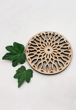 Wood Coaster Custom Shape Design