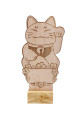 TPW923017 Japanese Fortune Cat Wooden Plaque - TPW923017 Japanese Fortune Cat Wooden Plaque