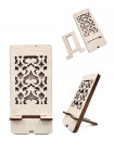 Wooden Handphone Holder Malaysia Motifs