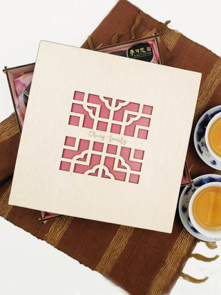 PCP002-MCA Mooncake Packaging With Chinese Motif II 20cm X 20cm X 5cm