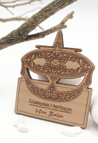 Wau Bulan Wooden Magnet