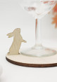 3D Easter Rabbit Wood Coaster - 3D Easter Rabbit Wood Coaster