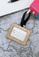 Wooden Luggage Tag - Wooden Luggage Tag
