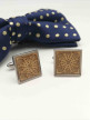 Square Silver Cufflink - Square Silver Cufflink