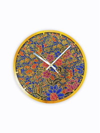 CKW923008 Wooden Batik Wall Clock 31cm