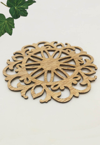 COW923006 Creatif Wooden Coaster With Lacquer