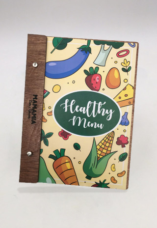 Wooden Menu Card 