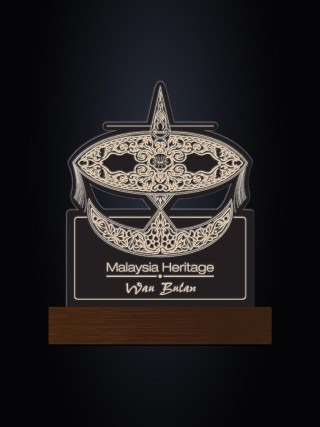 TPA923006-03(EG17013-DW-PC17013)Malaysia Heritage Wau Bulan LED Plaque