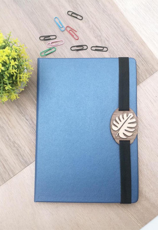 Silky Leaf Embellishment Notebook