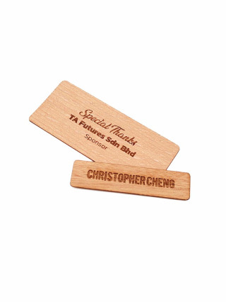 Wooden Sticker Label