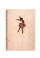 Ballerina Wooden Notebook - Ballerina Wooden Notebook