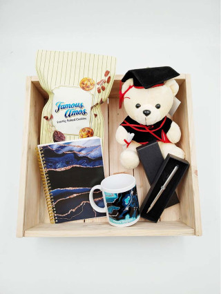 Natural Colour Recycled Pine Wood Gift Set Box 37cm X 39.2cm X 12.3cm